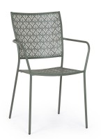 Baštenska stolica Lizette 54x55x89x45cm mat zelena Bizzotto
