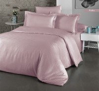Posteljina Deluxe Satin za franc. krevet roza Cotton shine
