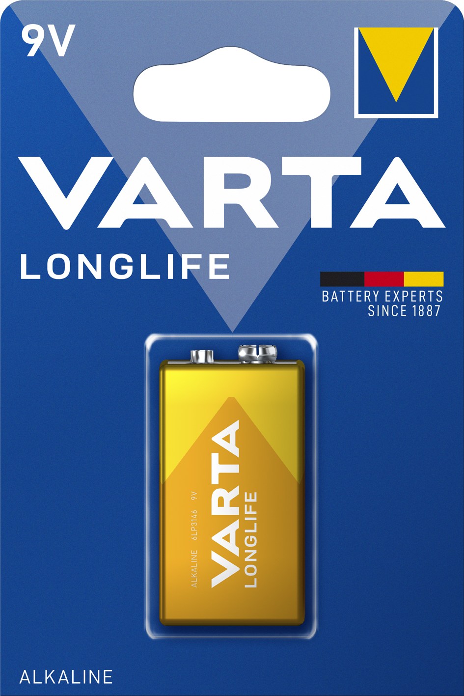 Alkalna baterija Longlife 6LR61 Varta