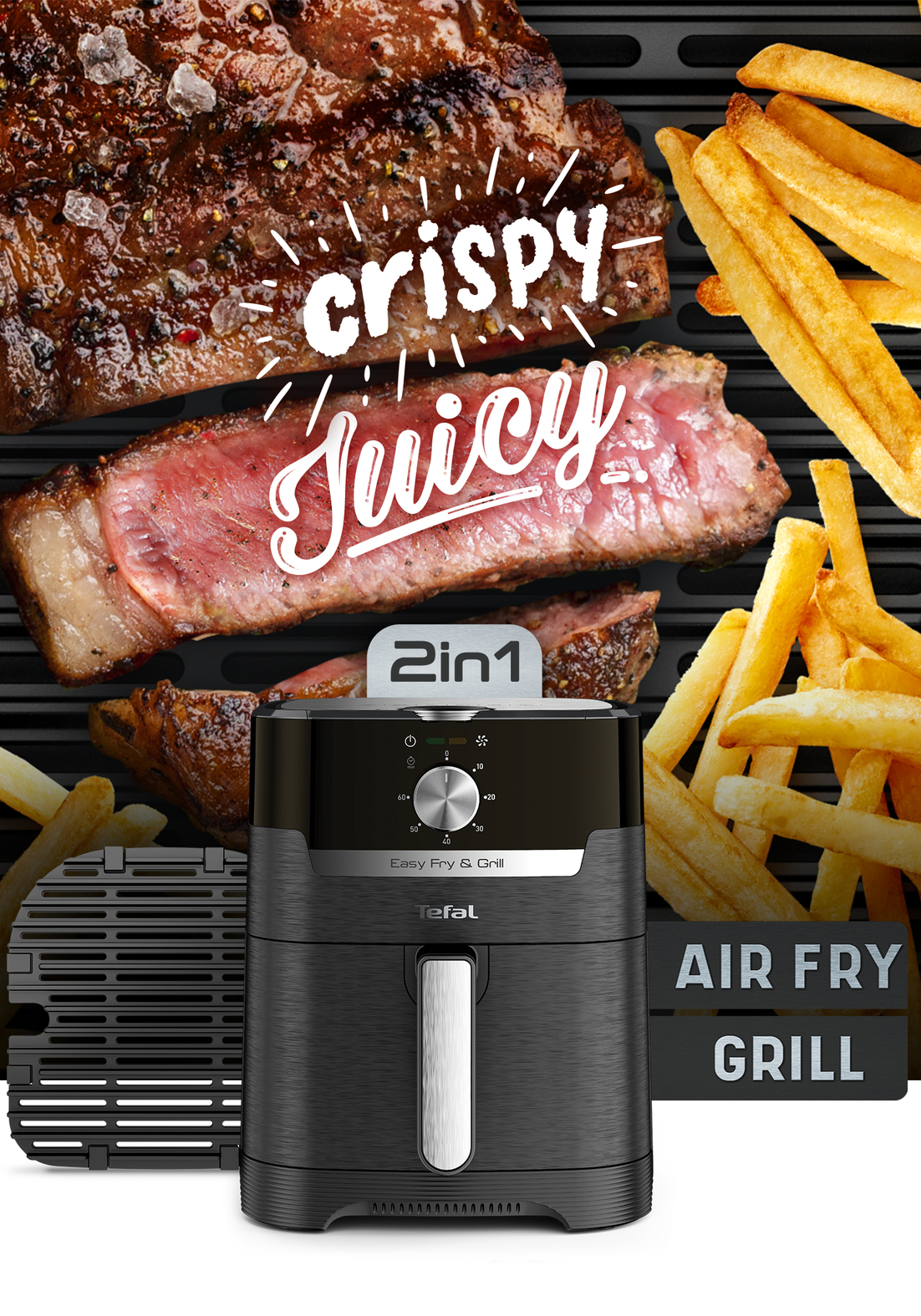 Friteza/gril Easy Fry and Grill Classic 1500W 4.2l crna Tefal