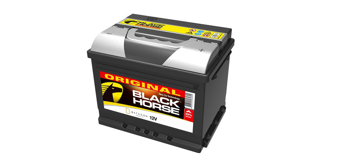 Akumulator za auto 12V 75Ah 680A Black Horse