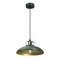 Plafonska svjetiljka-visilica Felix 1xE27 60W zelena/boja zlata Milagro