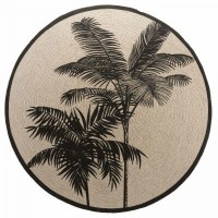 Tepih Tropic fi 120cm bež/crna Douceur d Interieur