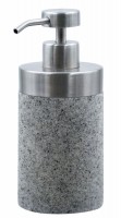 Dozer za tečni sapun Stone 9x9x17cm sivi Ridder
