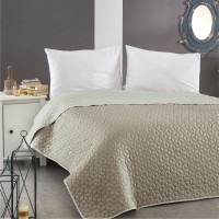 Prekrivač štepani 150x200cm za jedan krevet boja vanile