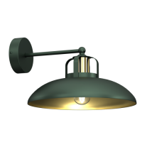 Zidna svjetiljka Felix 1xE27 maks. 60W zelena/boja zlata Milagro