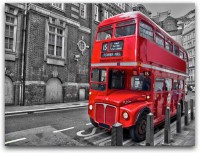 Print slika Canvas City ST116 Red Bus