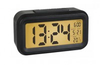 Digitalni stoni sat sa termometrom i alarmom Lumio crni
