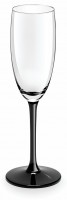 Garn. čaša za šampanjac Lace 180ml 3/1 transp./crne Royal Leerdam