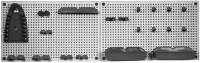 Zidni organizer za alat 50x7x31 cm (2x) sivo-crni pvc Keter