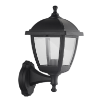 Spoljna zidna svjetiljka-fenjer Paul 1xE27 maks. 60W crna Elmark