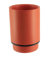 Toaletna čaša Ravena 10x7cm narandžasta/crna Tendance