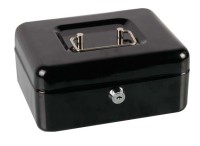 Metalna kutija za novac na ključ 20x16x8.5cm crna SafeX