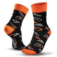 Čarape 43-46 narandžasto-crne Neo
