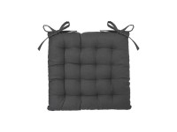 Jastuk za stolicu 38x38cm tamno sivi sa vrpcama Atmosphera