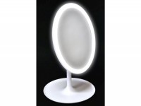 Ogledalo stono sa  LED osvjetljenjem 31.5x18cm bijelo Tendance