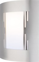 Spoljna zidna svjetiljka Orlando E27 maks. 60W opal/boja srebra Globo