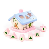 Dječ. igračka kućica Safari sa oblicima za sortiranje rozo-plava Polesie