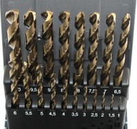 Garn. spiralnih burgija HSS E-co 1-10x0.5mm 19/1 Keil