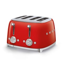 El. toster 50s Style 2000W za četiri tosta crveni Smeg