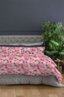 Posteljina Maimi za francuski krevet cvijetni dezen roza Amolacasa
